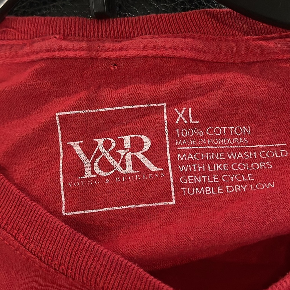 Y & R Red Graphic T-Shirt - Picture 4 of 4